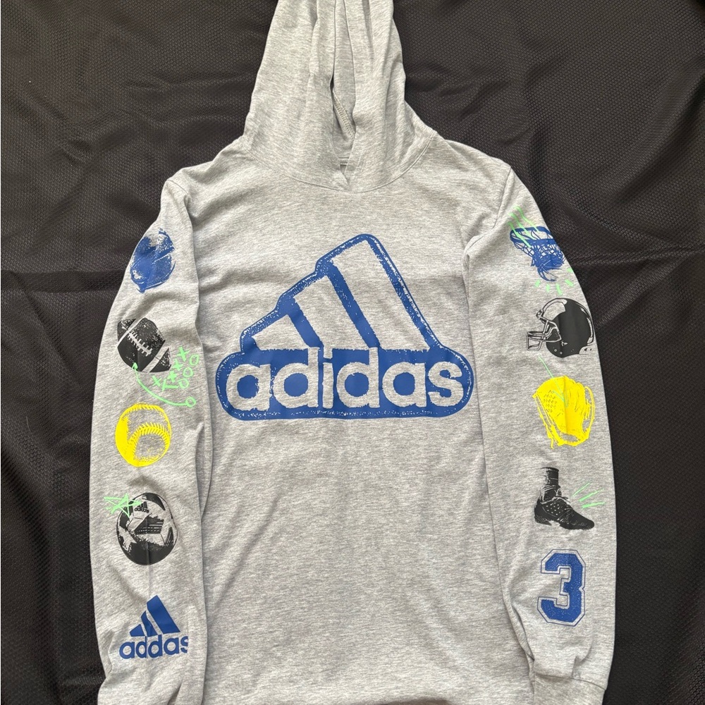 Adidas Gray Regular Fit Hoodie
